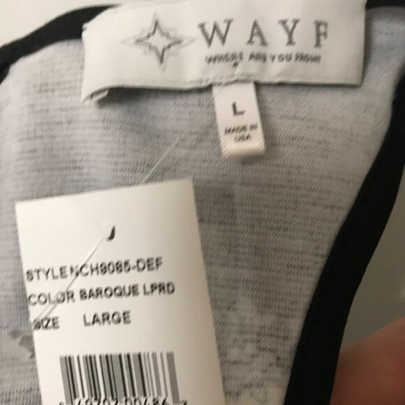 WAYF Dress Midi Dress NEW with tags Knee Length Dress Leopard Print Size Large - Picture 12 of 13